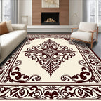 Rich Crimson Florentine Medallion Rug