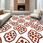 Brown Spotted Organic Art Rug