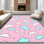 Pink Sky Cloud All Over Rug