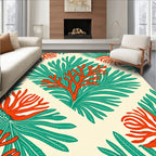 Coral Reef Botanical Statement Rug