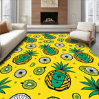 Sunshine Yellow Pineapple Fruit Medley Rug