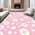 Sweet Pink Banana Slice Scatter Rug