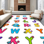 Alphabet Friends Fun Border Rug