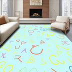 Whimsical Colorful Abstract Doodles Rug