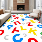 Colorful Alphabet Scatter Rug