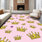 Golden Crown Pink Floral Repeat Rug