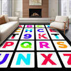 Modern Alphabet Grid Rug