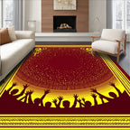 Crimson Yellow Ascending Celebration Rug