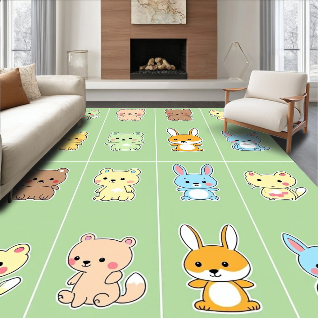 Cute Cartoon Animal Collection Rug