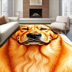 Golden Labrador Portrait Artistic Rug