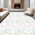 Ethereal Pastel Abstract Brushstroke Rug