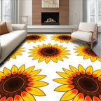 Golden Yellow Sunflowers Repeat Rug