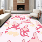 Pink Rabbit Camouflage Seamless Rug