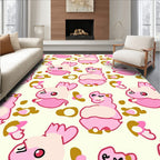 Pink Llama And Flower Companions Rug