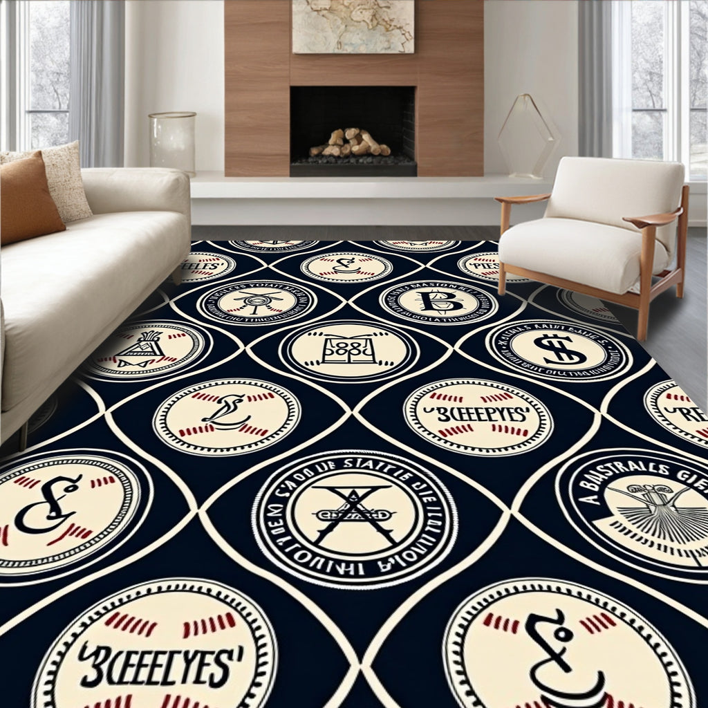 Vintage Cream Medallion Lattice Rug