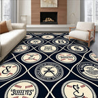 Vintage Cream Medallion Lattice Rug
