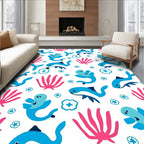 Blue Dolphin Coral Charm Rug