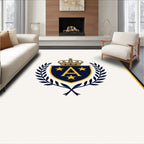 Golden Crown A Emblem Laurel Wreath Rug