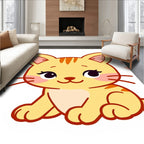 Cute Orange Tabby Kitten Animal Rug