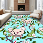 Playful Koalas Amongst Cherry Blossoms Rug