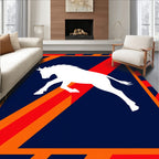 Bold White Stallion Dynamic Stripe Rug