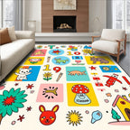 Whimsical Alphabet And Animals Ragdoll Rug
