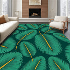 Emerald Green Feathered Canopy Rug