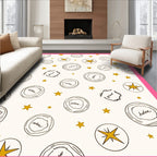 Whimsical Gold Star Medallion Rug
