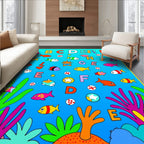 Alphabet Fish Underwater Adventure Rug