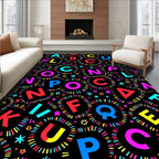 Alphabet Celebration Circleburst Rug
