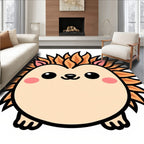 Cute Orange Spiky Animal Rug