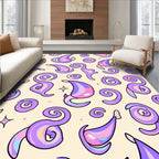 Pastel Swirl and Teardrop Meadow Rug