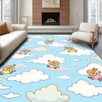 Joyful Babies Floating on Clouds Rug