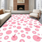 Pink Frosted Bubble Sparkle Scatter Rug