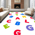 Colorful Alphabet Scatter Rug