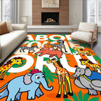 Jungle ABC Safari Animals Fun Rug