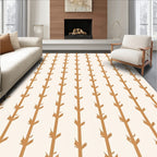 Golden Stalks Vertical Stripe Rug