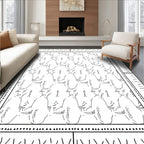 Abstract Figure Line Art Rug