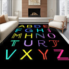 Bold Alphabet Color Block Rug