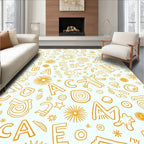 Whimsical Alphabet Scatter Rug