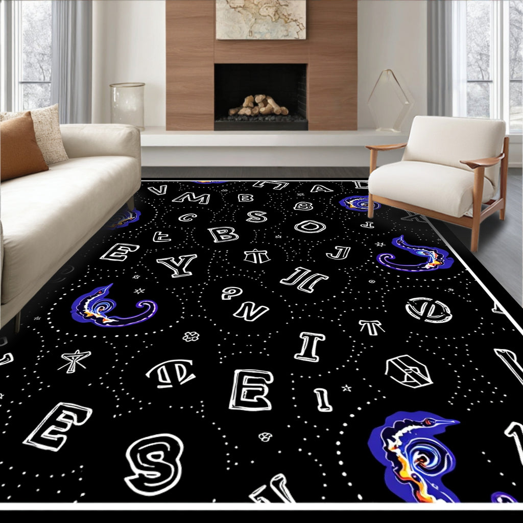 Cosmic Alphabet Whirlpool Swirl Rug
