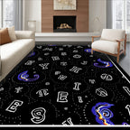 Cosmic Alphabet Whirlpool Swirl Rug