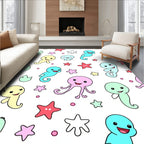 Cute Ocean Friends Starfish Collection Rug