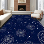 Cosmic Swirl Constellation Night Rug