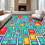 Alphabet City Blocks Composition Rug