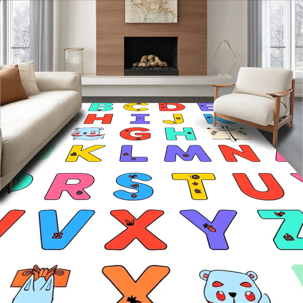 Alphabet ABC ABC ABC ABC Rug