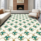 Emerald Gold Organic Floral Repeats Rug