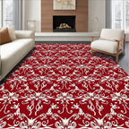 Crimson Dragon Folk Art Rug