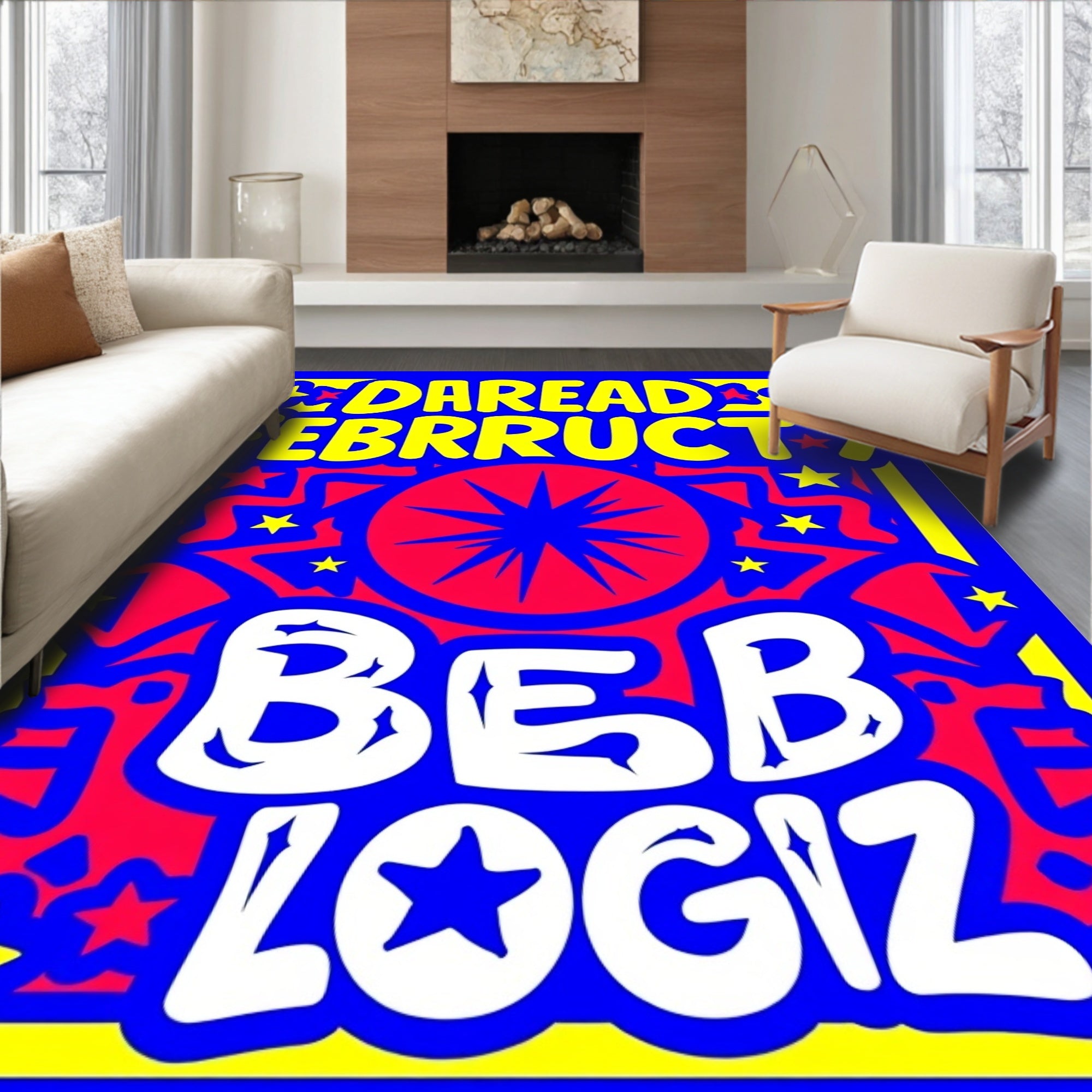 Dread Feb Starburst Collage Rug