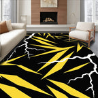 Sharp Yellow Lightning Strike Rug
